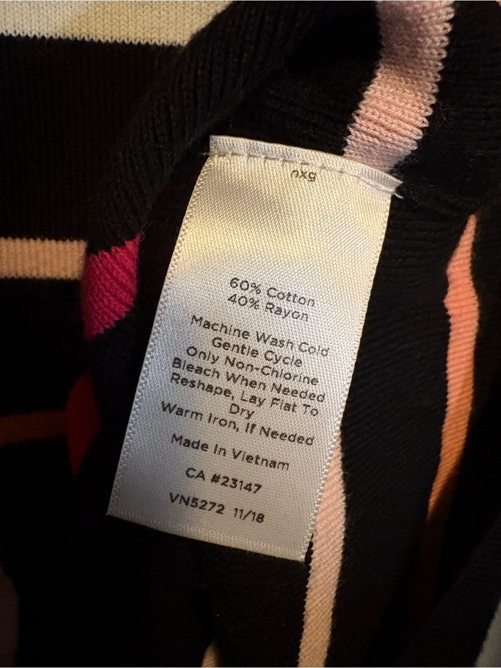 Talbots Multi Color Striped Top - Picture 6 of 6